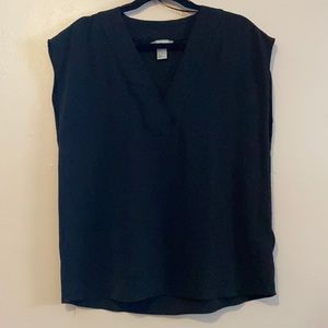 H&M Black V-Neck Blouse